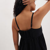 Linen Maxi Dress (Black)