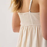 Linen Maxi Dress (Bone)