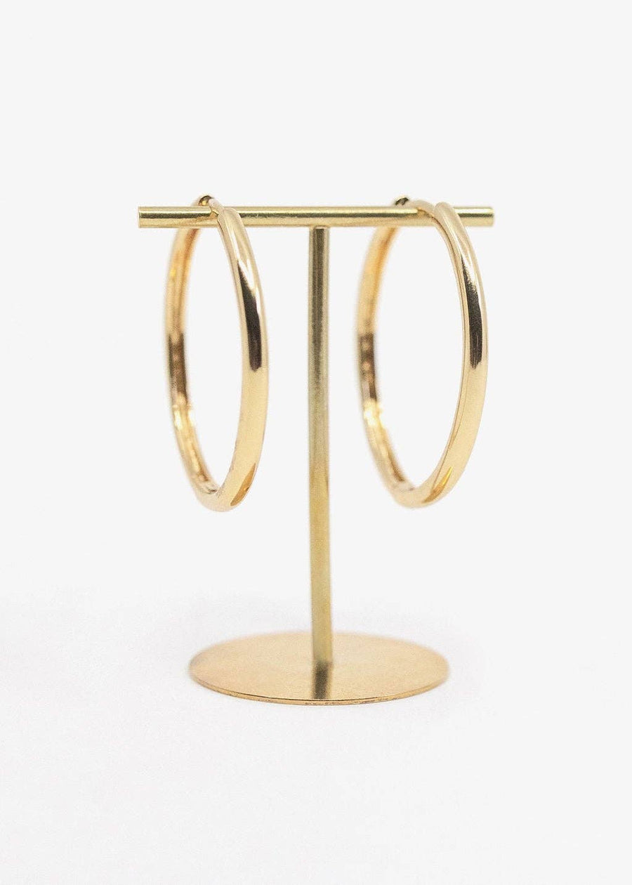 Large Hoop Earrings in Gold