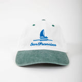 Sail Boat Cap (Cream & Green)