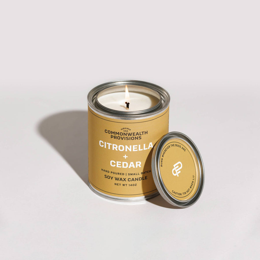 Citronella Candle - Citronella + Cedar