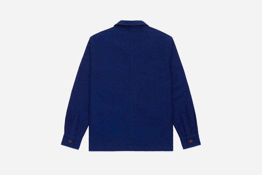 French Work Jacket (Washed Indigo Moleskin)