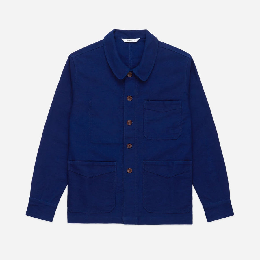 French Work Jacket (Washed Indigo Moleskin)