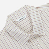 Short Sleeve Commuter Work Shirt (Tan Stripe)