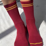 Boyfriend Socks (Cardinal)