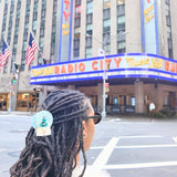 Hand-painted Snow Globe Claw Hair Clip | Eco-Friendly: Holiday Tree