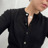 Pearl Coin Necklace: 16"