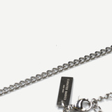 2mm Cuban Chain Necklace: Silver Stainless Steel