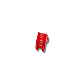 Mini Paisley Heart Claw Hair Clip (Red)