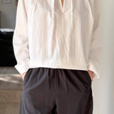 Julienne Long Sleeve Top (White)