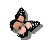 Hand-painted Monarch Butterfly Claw Hair Clip | Eco-Friendly: Pink