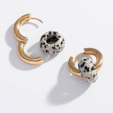 Jupiter Earrings: Green Aventurine