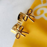 Bitty Bow Studs (Gold)