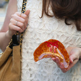 Hand-painted Croissant Trinket Tray