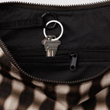 Large Nylon Crescent Bag (Blurred Gingham)