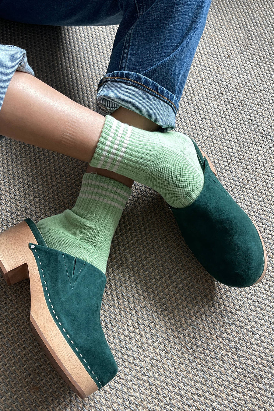 Girlfriend Socks: Egret