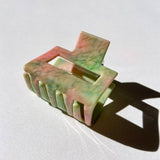 Square Hair Claw Clip (Purple Swirl)