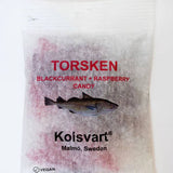 Kolsvart Blackcurrant & Raspberry Gummy Swedish Fish 4.2oz Bag