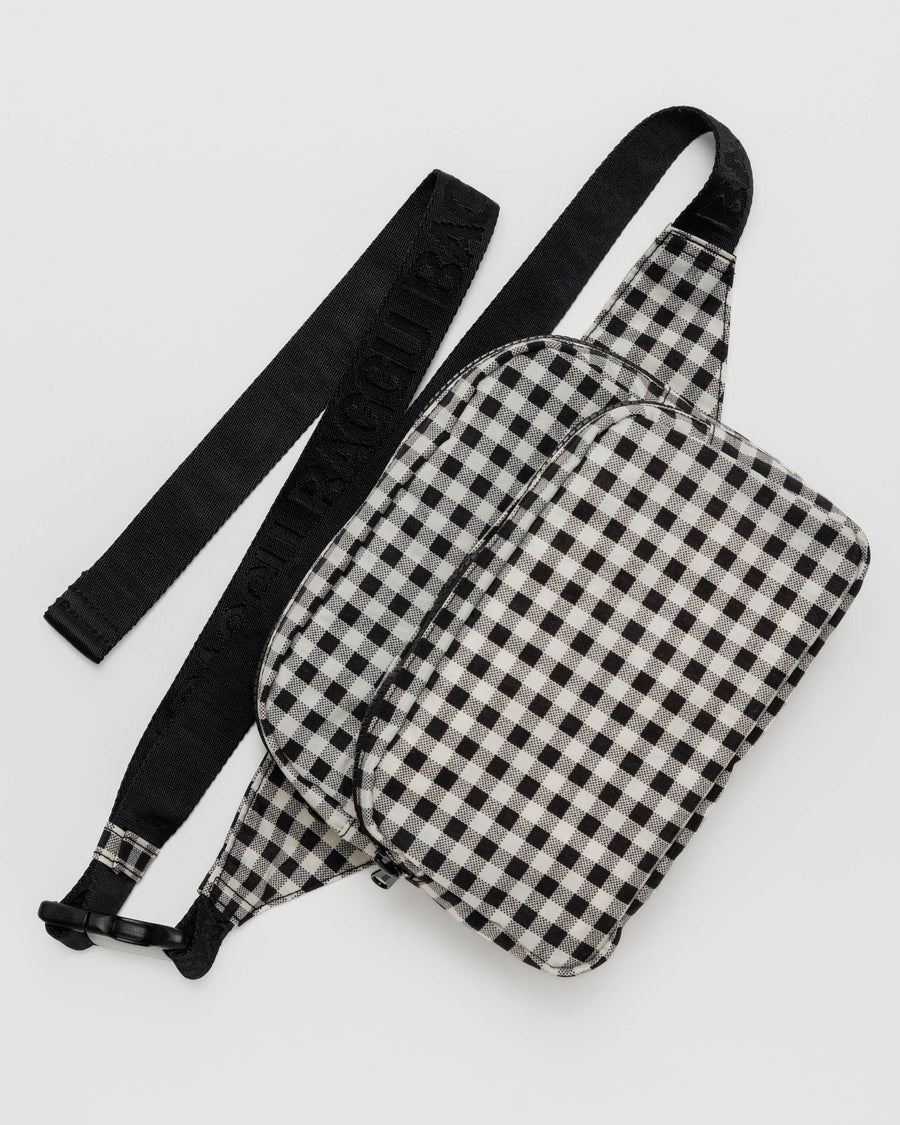Fanny Pack (Black and White Gingham)