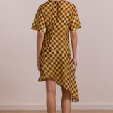 Harmony Midi Dress (Chocolate Avocado Gingham)