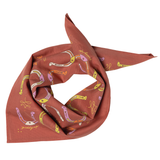 "giddy up" cotton voile bandana - maroon