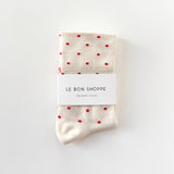 Patterned Sneaker Socks (Polka Dot Blue/Navy)