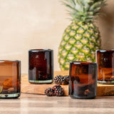 Handblown Shooter Glasses (Tamarind)