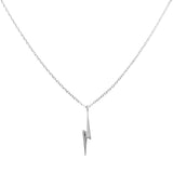 Lightning Bolt Silver Necklace