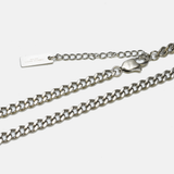 5mm Curb Chain Necklace: Stainless steel
