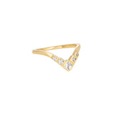 Apex Ring (White/18K Gold Plated Stainless Steel)