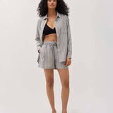 Palermo Short (Black/White Stripe)