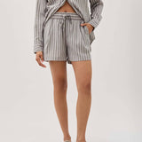 Palermo Short (Black/White Stripe)