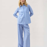 Palermo Button Up (Oxford Blue Stripe)