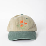 Poppy Cap (Two Tone Green)