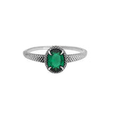 Viper Ring (Green/18K Gold Plated Stainless Steel)