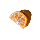 Hand-painted Citrus Slice Claw Hair Clip (Grapefruit)