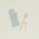 SIMPLE LINEN OVEN MITTS: BLUSH