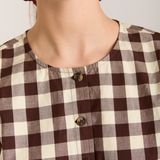Madison Blouse (Butter Gingham)