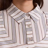 Valeria Double Layer Shirt (Caraway Stripe)