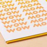 Wow Mom Letterpress Greeting Card