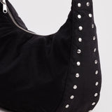 Medium Nylon Crescent Bag (Studs)