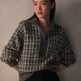 Furley Half Zip Knit (Charcoal Marle)