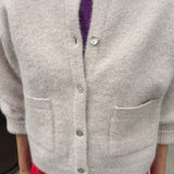 Amélie Alpaca Cardigan (Smoke)