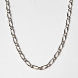 Vintage Silver Figaro Chain Necklace