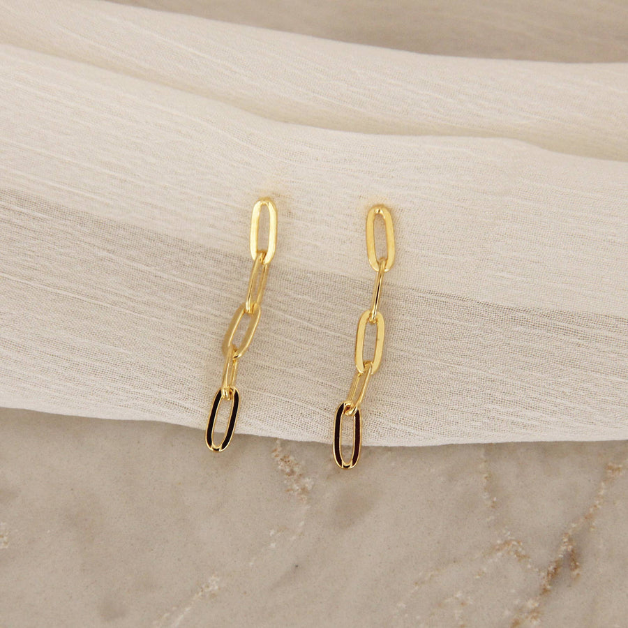 Zoey Earrings: Gold