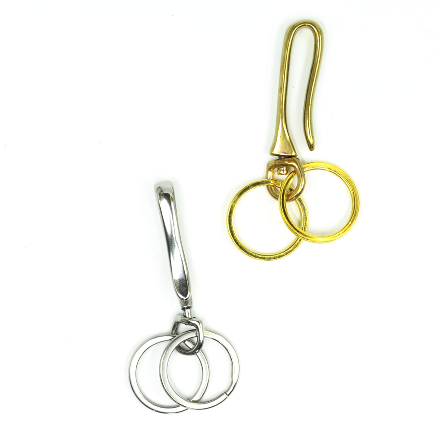 Swivel Hook Keychain: Steel