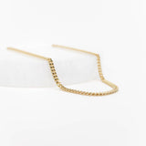 Chunky Curb Chain Necklace in Gold