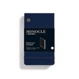 Monocle Notepad Pocket (A6), Hardcover, 184 numbered pages, Dotted: Navy