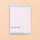 Reel Good (Trout) Letterpress Fish Birthday Card Spring Easter