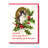 Won't Crap Holiday Spirit Card: Single Card